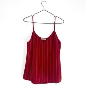 Babaton | Aritzia Red/White Pinstripe Flowy Tank Top Size XS